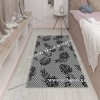 Безворсовый ковер дизайн 120 серый