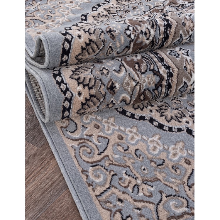 Ковер Sierra D504 BLUE-BROWN 2