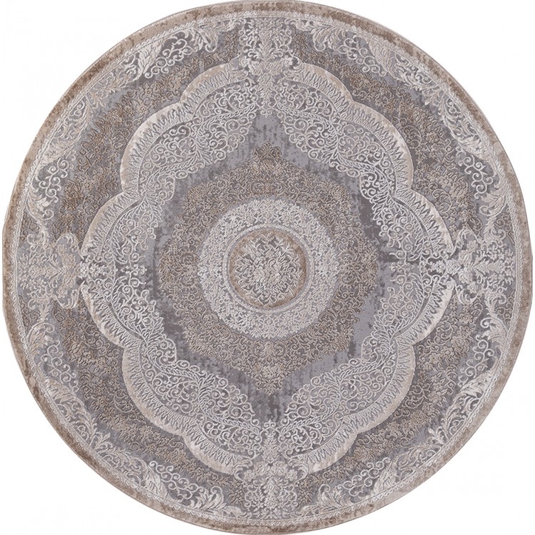 Ковер Armina 03880C GREY / BROWN Круг